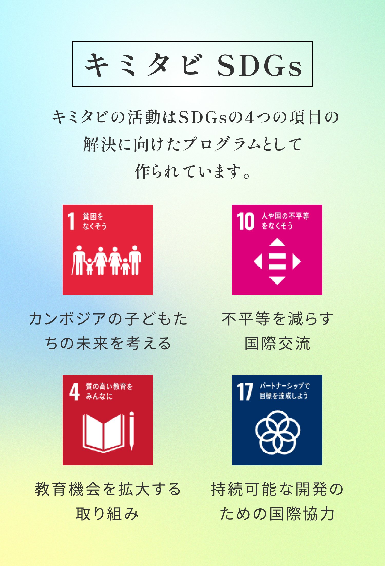 キミタビ SDGs